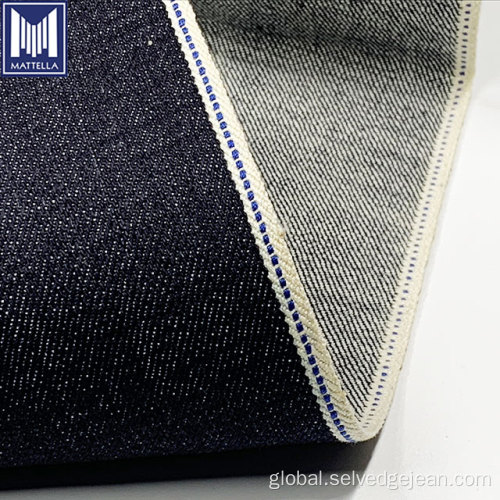 Woven Cotton Fabric For Men 14oz japanese cross slub selvedge denim fabric Supplier